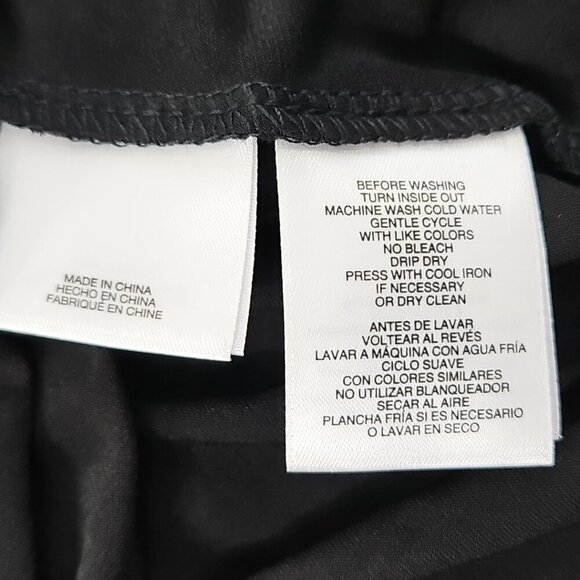 NEW Ann Klein Blouse Women's 2X Black V Neck Short Sleeve NWT Rivets Oversized - Picture 14 of 16